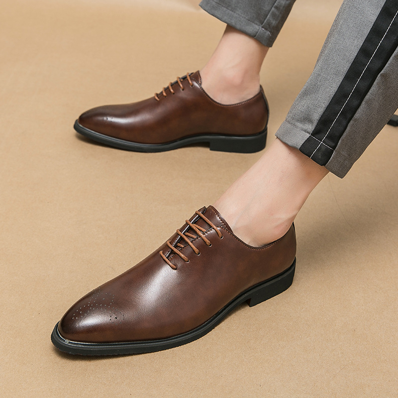Shop Our New Men's Business Dress Casual Shoes in PU Leather