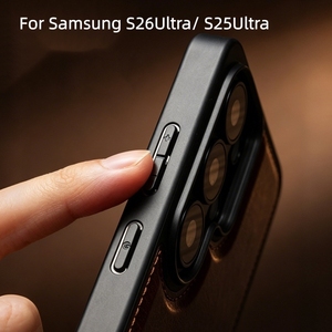 Funda para Teléfono <span class=keywords><strong>Samsung</strong></span> S26Ultra/ S25Ultra HD, Funda de Cuero Hecha <span class=keywords><strong>a</strong></span> Mano, Magnética, Resistente <span class=keywords><strong>a</strong></span> Golpes, Estilo Retro de Negocios - Product Image 6