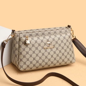 Nuova <span class=keywords><strong>Borsa</strong></span> Estiva alla Moda per Donna in PU, Versatile <span class=keywords><strong>Borsa</strong></span> a <span class=keywords><strong>Tracolla</strong></span> di Grande Capacità con Cerniera - Product Image 4