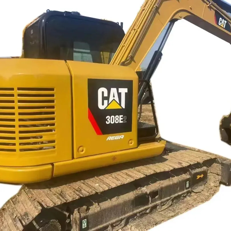 Caterpillar marca 308 313d 313D2GC máquina de construção usada escavadeira de gato escavadeira de esteira de 13 toneladas escavadeira de segunda mão