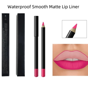 MLM OEM ODM Vegan Cruelty Free Black Wooden Waterproof Creamy Lipliner <b>Pencil</b> Private Label Organic Custom <b>Lip</b> Liner - Product Image 1
