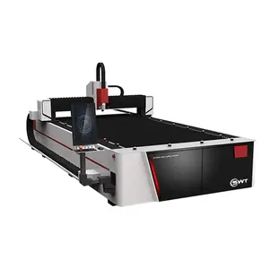 G.weike máquina de corte a laser de fibra econômica, baixo preço, 1000w-3000w, área de trabalho 3050mm * 1550mm, LF3015E