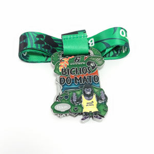 Medalla Fabricante Venta al por mayor Diseño Aleación <span class=keywords><strong>de</strong></span> zinc Metal 3D Gold Award Marathon Running Finisher Medallas deportivas Medalla <span class=keywords><strong>de</strong></span> gorila personalizada - Product Image 5