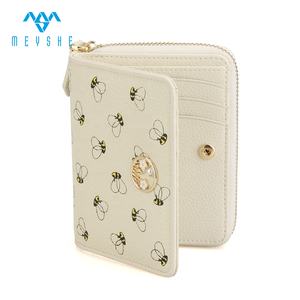 Monedero de Cuero Genuino Personalizado por Sublimación de Buena Calidad para Mujer, con Estampado de Dinero, Tarjetero, Monedero con Cremallera - Product Image 1