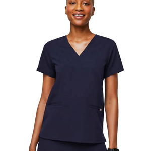 طقم سكرابز طبي عالي الجودة بشعار مخصص قماش منسوج جيد التهوية للأطباء والممرضات مقاس كبير 3XL زي مستشفى موحد - Product Image 6