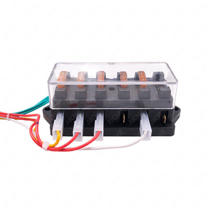 Faisceau de câblage personnalisé pour boîtier de fusibles automobile 6 broches, 1 mètre, gaine en nylon, âme en cuivre, 12V, connecteurs adaptateurs IP65 - Product Image 5