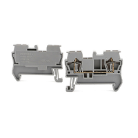 ST 1.5 3.5mm épaisseur Nourrir À Travers Sans Vis Enfichable Rapide Fil Connecteur Din Rail Bornier Printemps Cage Bornier