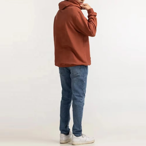 เสื้อฮู้ดแบบสวมศีรษะสำหรับผู้ชายผ้าฝ้าย100% มีฮู้ดกำหนดโลโก้ได้เองสวมใส่สบายระบายอากาศได้ดีผ้าคอตตอนผสม - Product Image 3