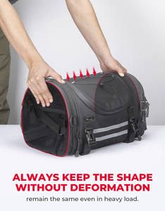 Muestra Gratuita, Bolsa Impermeable para Colgar en Bicicleta o Motocicleta, de Gran Capacidad (40L), para Viajes, Almacenamiento en Seco, Bolsa Trasera para Ciclismo - Product Image 4