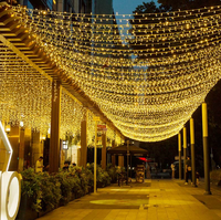 LED-Lichterkette 10M - 100M Außen Wasserdicht IP44 Warmweiß Mehrfarbig für Party Hochzeit Weihnachten Feiertagsdekoration