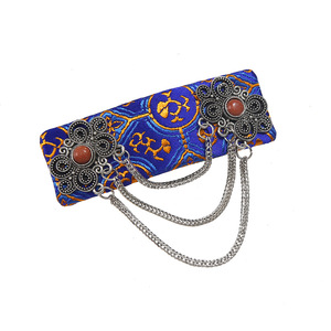 Pince à cheveux style chinois « Tracing The Realm Of Fireflies » avec motif de quatrain, pince BB artistique rétro pour coiffure unisexe - Product Image 1
