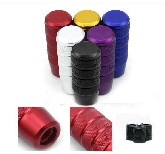 9.5cm Aluminum Knurled Shifter Lever Universal Non-Slip Gear Shift Knob for Manual Car Transmissions
