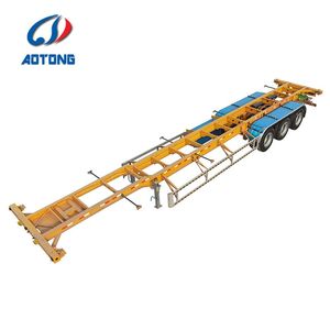 Semi-remorque squelette porte-conteneurs 2 essieux 40 pieds pour transport <span class=keywords><strong>de</strong></span> marchandises - Product Image 5
