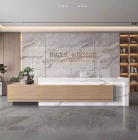 Panneau MDF en bois au design moderne Réception pour hôtels bureaux bars salons ateliers