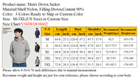 Veste d'hiver à capuche en duvet pour homme avec logo personnalisé, vêtements matelassés, manteau parka classique, veste matelassée chaude d'automne pour homme
