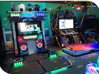 KAIMI Machine de Jeu d'Arcade à Monnayeur pour 2 Joueurs, Grand Écran 55 Pouces, Jeux de Danse Extrêmes, Équipement de Divertissement Intérieur pour Centres Commerciaux