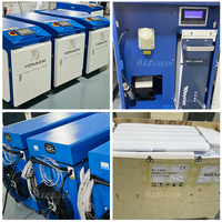 Machine de nettoyage au laser à fibre refroidie par eau HJZ 1500W CW avec fonction de texturation pour l'aluminium et le papier, facile à utiliser