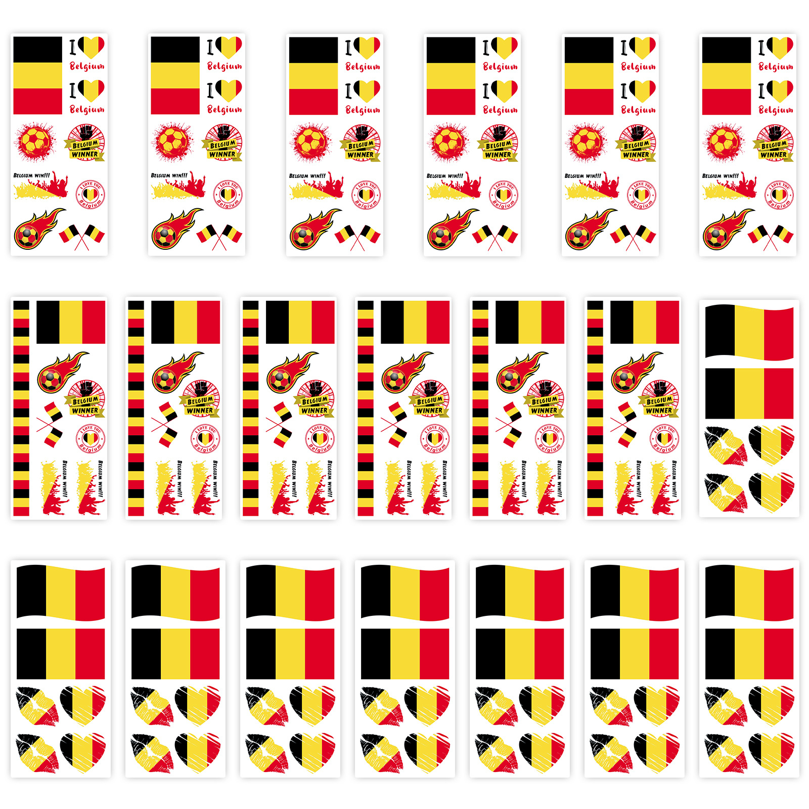 Paquete de 20 hojas S-126 de Bélgica.
