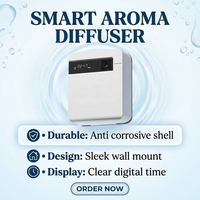 Diffuseur d'arômes électrique à commande par bouton de 200 ml, diffuseur d'huiles essentielles sans eau, machine à parfum avec minuterie, diffuseur de senteurs pour la maison et l'hôtel