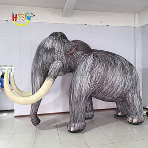 <span class=keywords><strong>Sculpture</strong></span> géante <span class=keywords><strong>de</strong></span> mammouth gonflable Mascotte d'éléphant gonflable animal Spectacles gonflables réalistes - Product Image 1