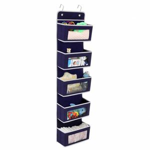 2022 Hot Sell Over the Door Hanging Storage Organizer Wall Mount Over Door Hanging Organizer Storage 5-<b>shelf</b> - Product Image 1