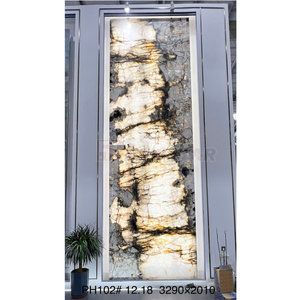 Lusso parete di Design naturale retroilluminato <span class=keywords><strong>Patagonia</strong></span> pietra lastra di cristallo di quarzite <span class=keywords><strong>Patagonia</strong></span> traslucido - Product Image 4