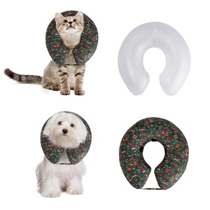 CuteBone-<span class=keywords><strong>Collar</strong></span> de cono inflable para perro, <span class=keywords><strong>collar</strong></span>ín suave de recuperación, protector de soplado, <span class=keywords><strong>Collar</strong></span> de perro, <span class=keywords><strong>Collar</strong></span> cómodo y Juliano para regalo de Navidad - Product Image 2