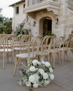 Sillas de boda de madera sintética desmontables, asientos de plástico apilables para eventos de banquetes para decoración de Ceremonia de fiesta - Product Image 6