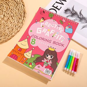<span class=keywords><strong>Libro</strong></span> de Colorear en Espiral Premium para Niños, <span class=keywords><strong>Libro</strong></span> de Dibujo de Dibujos Animados para la Escuela, Viajes y Creación Artística - Product Image 3