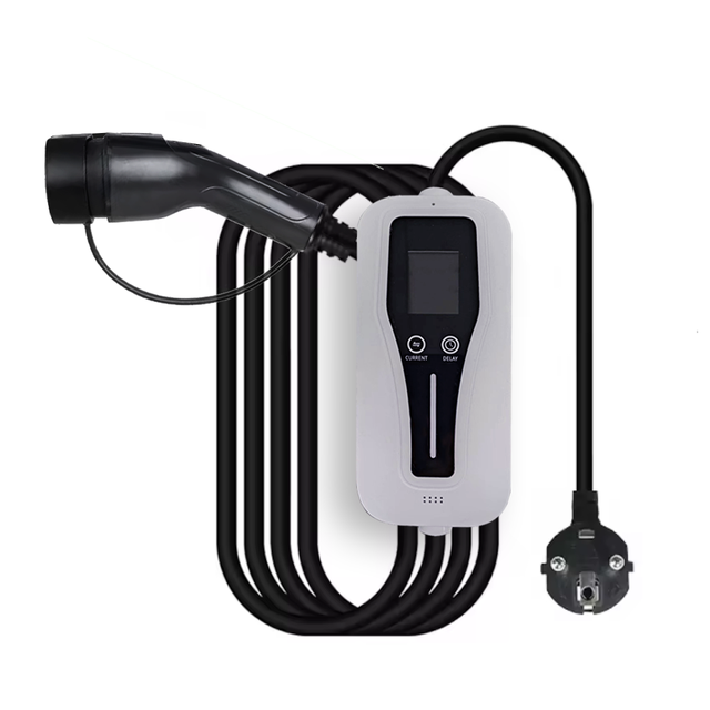 Portable 3.5KW EVSE Electric Vehicle Car Charger 16A Mode Level 2 AC EV Charger with Type 2 IEC62196 Single Phase