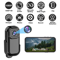 Caméra de casque portable portable Caméra d'action à rotation de 360 degrés 1080p HD Enregistrement MicroSD Caméra mains libres Sports Vlog