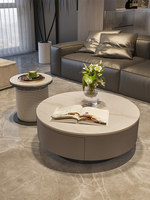 Table basse minimaliste de style italien avec rangement, sans assemblage, design moderne luxueux pour petits appartements et grands salons