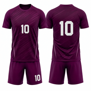 ชุดเสื้อฟุตบอลชายรุ่นล่าสุด หมายเลข 10 สีแดงบีท แบบซับลิเมชั่น ระบายเหงื่อได้ดี ผลิตจากโพลีเอสเตอร์ สำหรับผู้ใหญ่ ทรงปกติ - Product Image 4