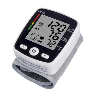 音声と充電機能で再充電可能な南アメリカのデジタル血圧モニター手首Tensiometro
