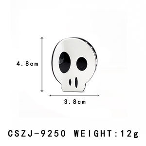 Pinces à cheveux en acétate de style punk européen et américain, crâne, accessoires de cheveux originaux et personnalisés, vente en gros. - Product Image 2