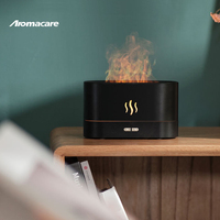 Aromacare Noir 180ml Lampe Led Parfum Aroma Huile Essentielle Simulation Flamme Aromathérapie Diffuseur D'air
