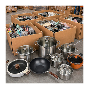 45KG Peralatan Dapur Grosir <span class=keywords><strong>Set</strong></span> Peralatan Dapur Stainless Steel Stok Baru Ustensiles de Cuisine Batterie de Cuisine en Inox - Product Image 1