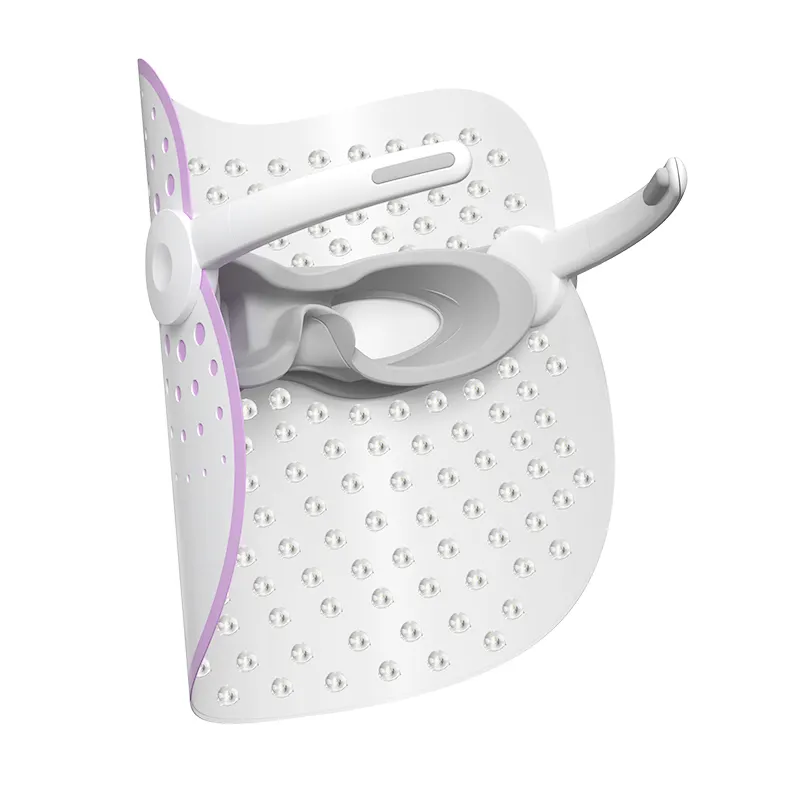 2024 Modern Design Portable Skin Rejuvenation Photon Mask White Led Beauty Mask Device 7 Color Led Photon Light Therapy Machine