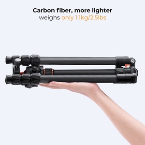 Trípode Portátil para Cámara <span class=keywords><strong>K</strong></span>&<span class=keywords><strong>F</strong></span> CONCEPT de Fibra de Carbono 162cm/63.78 Max. Trípode de Fotografía y Viaje con Capacidad de Carga de 8 kg/17.64 lb - Product Image 6