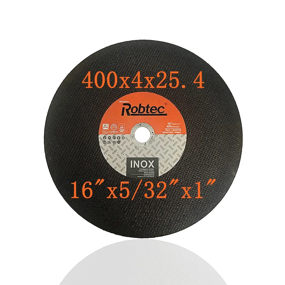 400X4X25.4mm 16 inch stainless steel metal cutting discs of abrasive tools