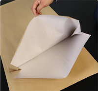 Sac d'emballage perforé en papier kraft laminé à la farine de blé, robuste, avec poignées plates, 20 kg, impression en héliogravure, ruban pour produits chimiques