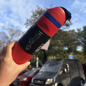 Thermos personnalisé sur mesure de 24 oz, à double paroi, en acier inoxydable, nouveau logo rouge et bleu - Product Image 2