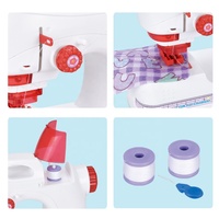 Machine à coudre jouet pour enfants, kit de couture électrique pour jeu d'imitation, cadeau pour fille, jouet éducatif de bricolage pour jeu de rôle