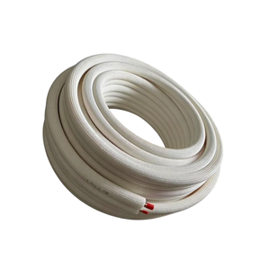 Kit de conduites de réfrigérant de haute qualité 1/4 3/8 en cuivre isolé pour connexion de <span class=keywords><strong>climatiseur</strong></span> <span class=keywords><strong>split</strong></span> avec raccords à sertir en laiton - Product Image 2