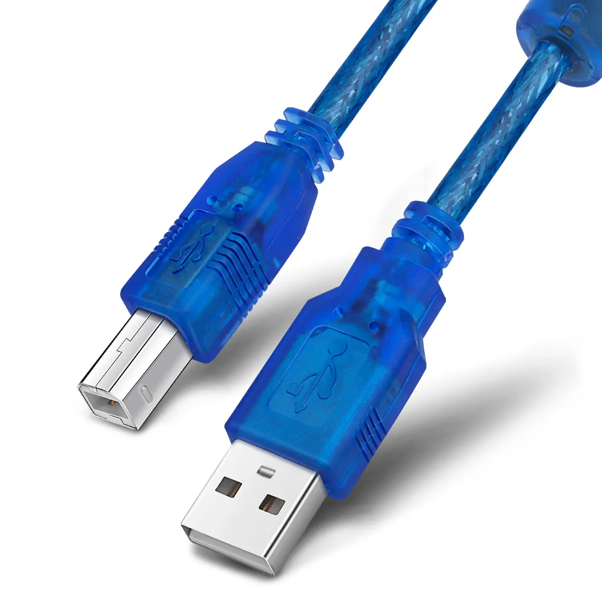 1.5M USB 2.0 AM/BM สายเครื่องพิมพ์ USB B อินเทอร์เฟซชายกับชายสายเครื่องพิมพ์ USB