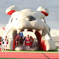 Zhenmei personnalisé énorme bouledogue modèle gonflable réplique animale géante chien mascotte Tunnels pour événement sportif publicité gonflables