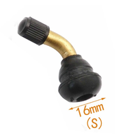 WANOU Valve de pneu Tubeless en métal pour moto Scooter voiture ATV vélo Quad 90 135 degrés cuivre argent valve coudée droite