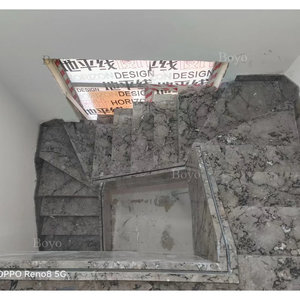 Carrelage de sol pour hall d'hôtel, carreaux d'escalier antidérapants, marbre gris lilas <span class=keywords><strong>Lido</strong></span>, carrelage de sol d'escalier en marbre gris 24x48 - Product Image 3