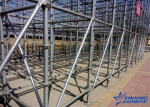 Échafaudage à poutres en acier galvanisé Q345 Q235, barres transversales à embout, poteaux verticaux, supports diagonaux, pince supérieure pour <span class=keywords><strong>plateau</strong></span> - Product Image 2