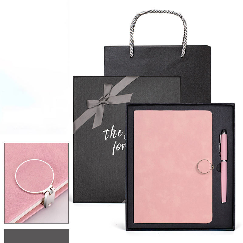 ชมพู (สมุดบันทึก + ปากกา)